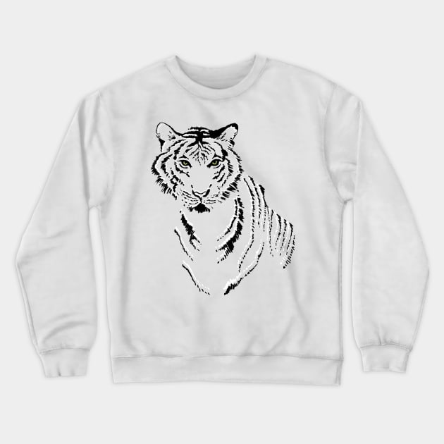 Tiger Crewneck Sweatshirt by visualangel